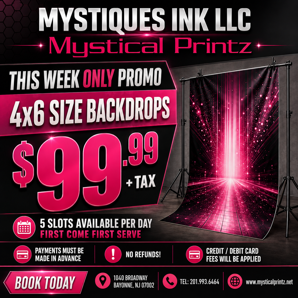 CUSTOM BACKDROPS AND MORE